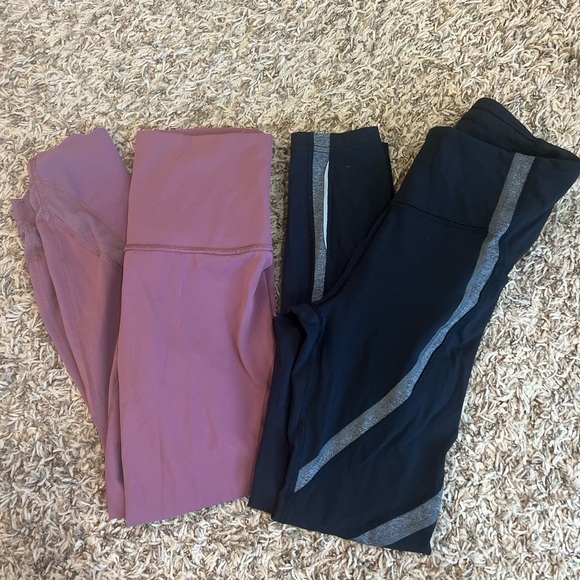 Lululemon bundle! Pink and Black Leggings - Picture 2 of 2